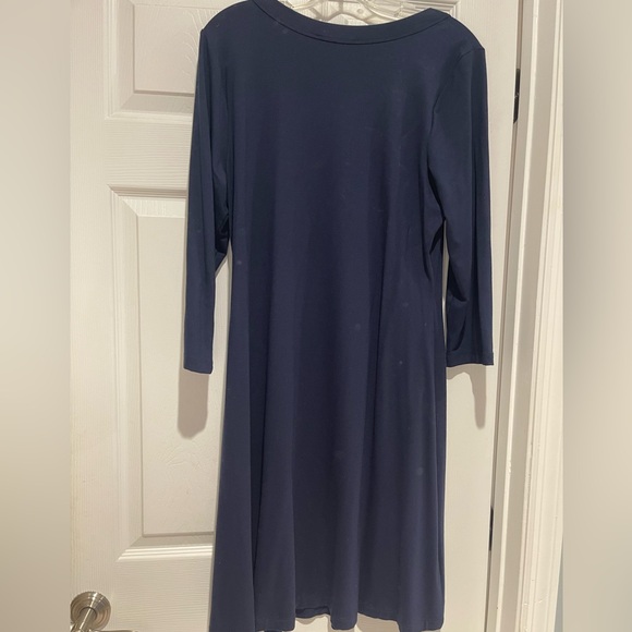 KAREN KANE SCOOP NECK COTTON DRESS SIZE LARGE - Picture 2 of 3